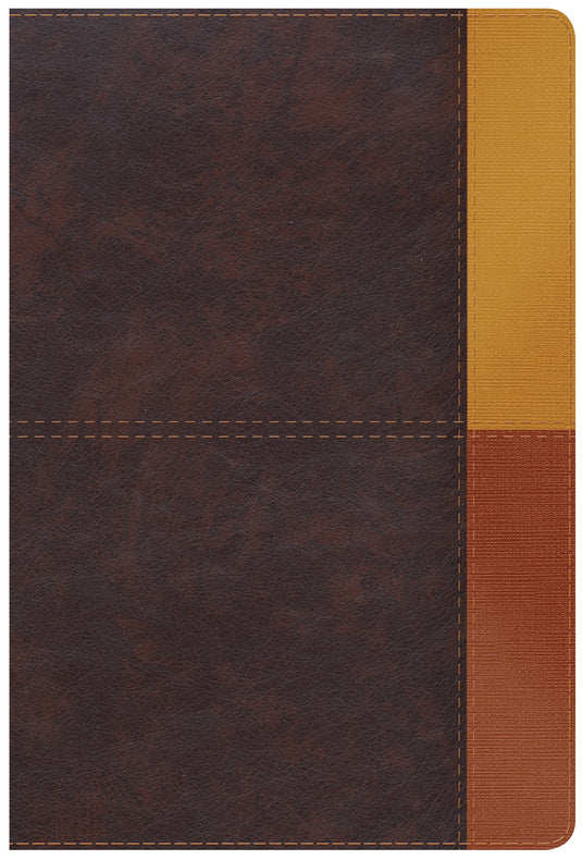 Biblia de Estudio Arcoíris RVR 1960, símil piel cocoa/ terracota