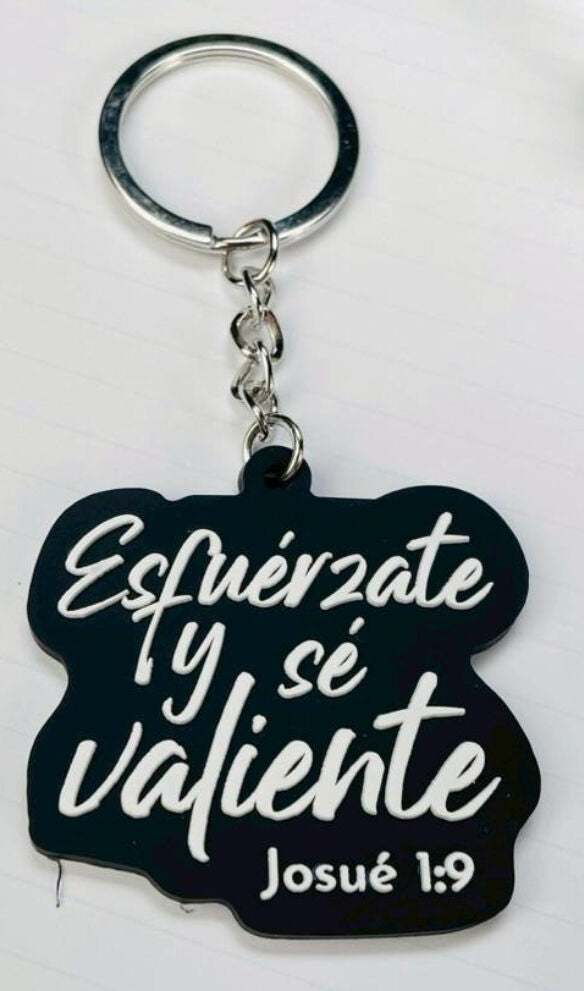 Cargue la imagen en el visor de la galería, Llavero Esfuérzate y sé valiente
