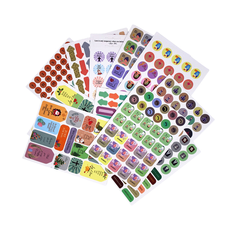 Cargue la imagen en el visor de la galería, Set de 1034 stickers cristianos Mr Pen
