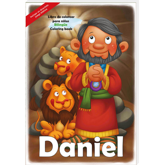 Libro GIGANTE de colorear bilingüe Daniel