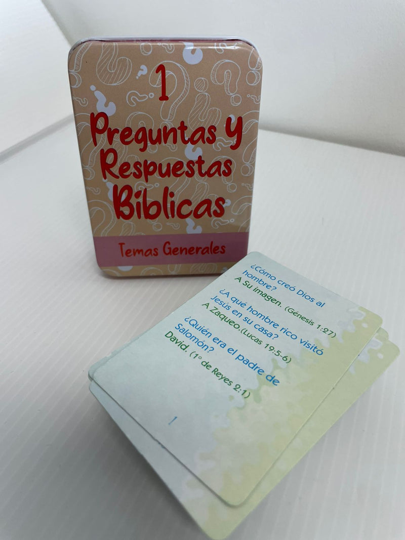 Cargue la imagen en el visor de la galería, Preguntas y respuestas bíblicas- Caja metálica 1: Temas Generales
