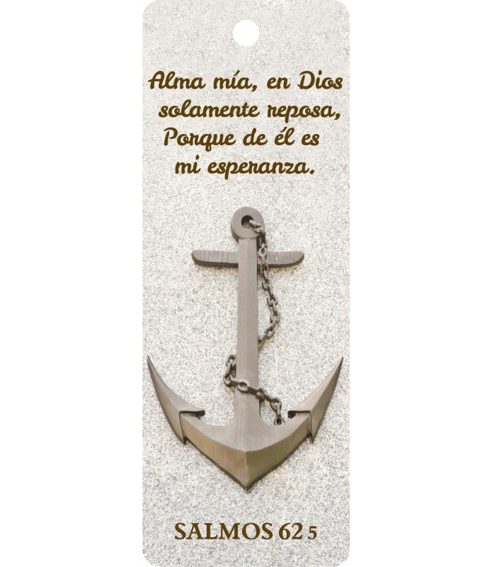 Cargue la imagen en el visor de la galería, Separador de libros 3D unisex Salmos 62:5 (bilingüe)
