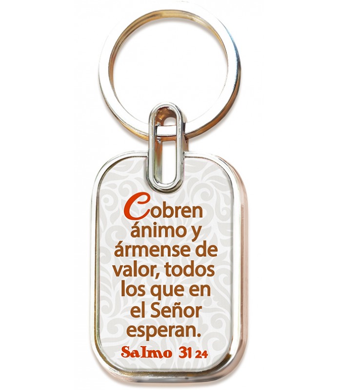 Cargue la imagen en el visor de la galería, Llavero 3D León con versículo bíblico
