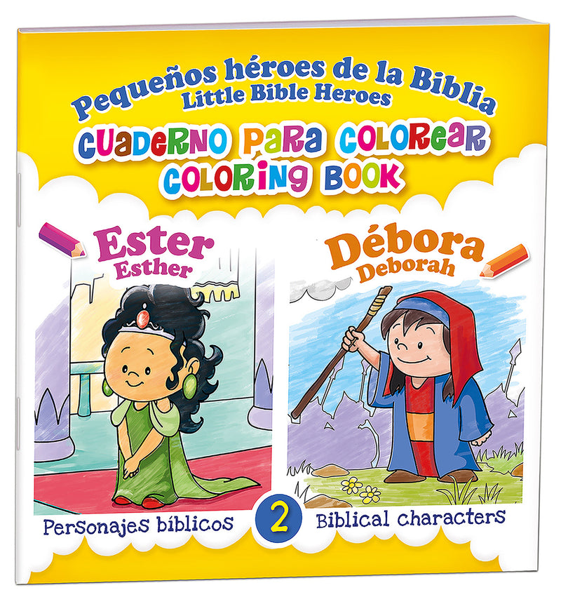 Cargue la imagen en el visor de la galería, Cuaderno para colorear Bilingüe Ester y Débora
