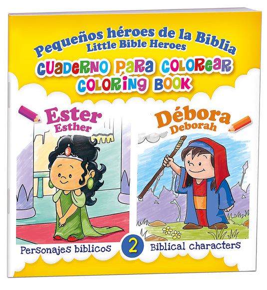 Cuaderno para colorear Bilingüe Ester y Débora