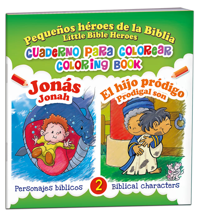 Cuaderno para colorear Bilingüe Jonás y el Hijo prodigo