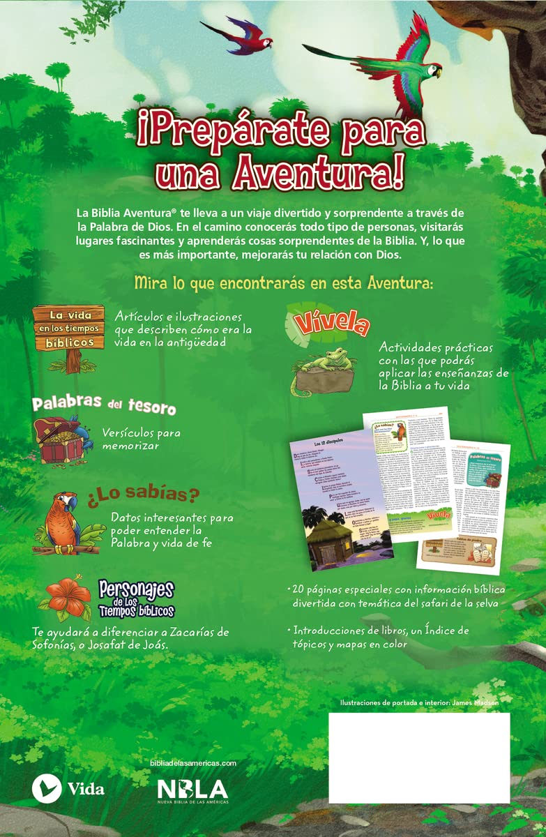 Cargue la imagen en el visor de la galería, Biblia Aventura para niños NBLA, con cierre de zíper, imitación piel azul
