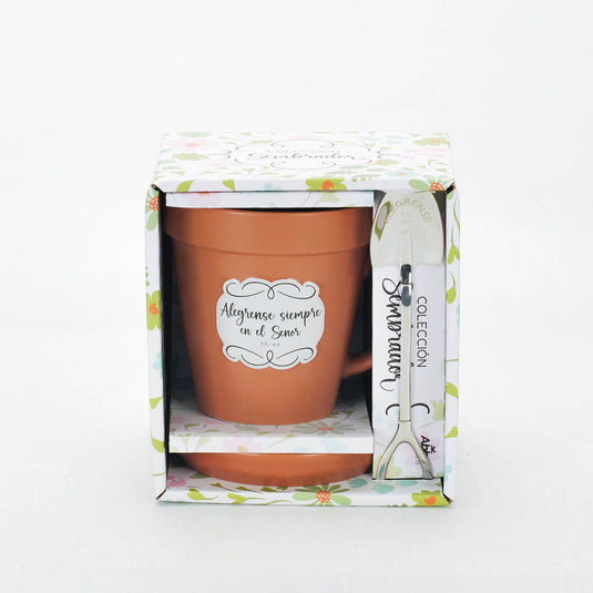 Taza colección sembrador Alégrense siempre