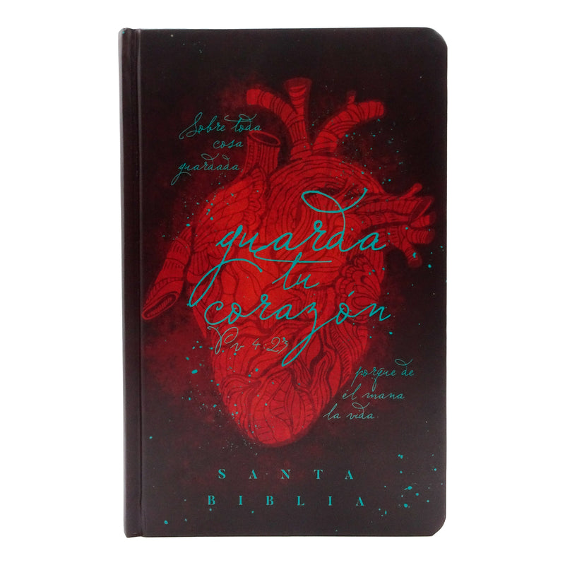 Cargue la imagen en el visor de la galería, Biblia RVR 1960, Letra Grande, Tamaño Manual, tapa dura corazón marrón
