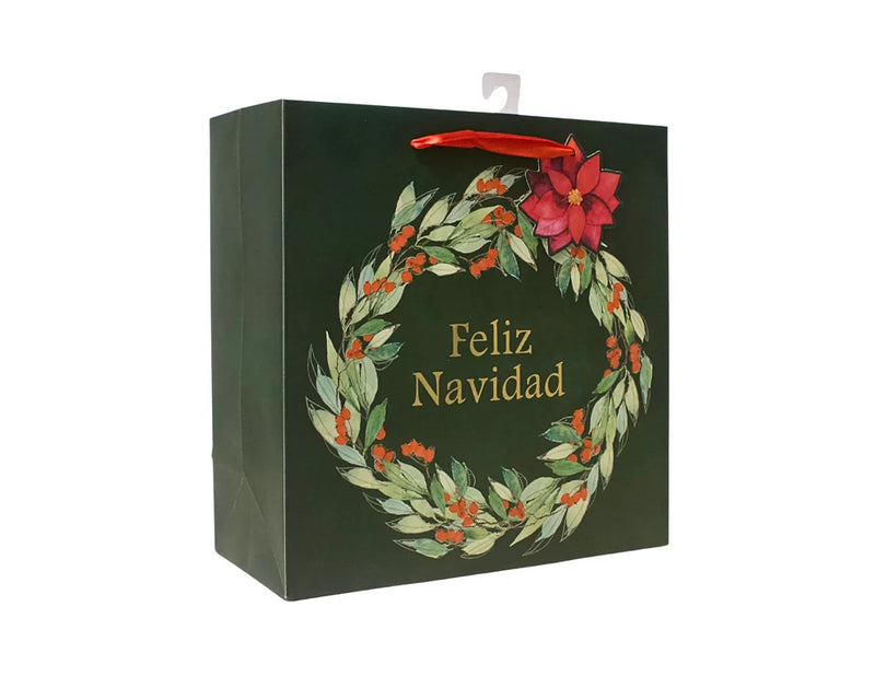 Cargue la imagen en el visor de la galería, Bolsa de regalo grande Feliz Navidad
