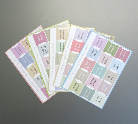 90 etiquetas bíblicas (inglés)