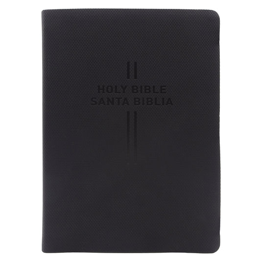Bilingual Bible / Biblia bilingüe NLT/NTV, imitación piel negro