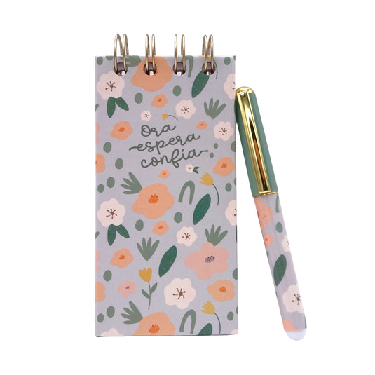Set de libreta con lapicero| Ora, Espera, Confía