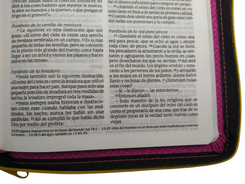 Cargue la imagen en el visor de la galería, Santa Biblia NTV, Edición zíper (SentiPiel Fucsia)
