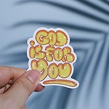 Cargue la imagen en el visor de la galería, Paquete de 5 stickers  holográficas brillantes cristianos (Diseño variado)
