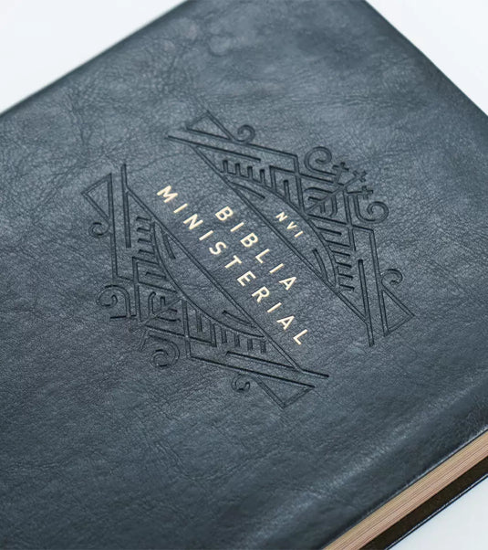 Biblia Ministerial NVI, imitación piel negra