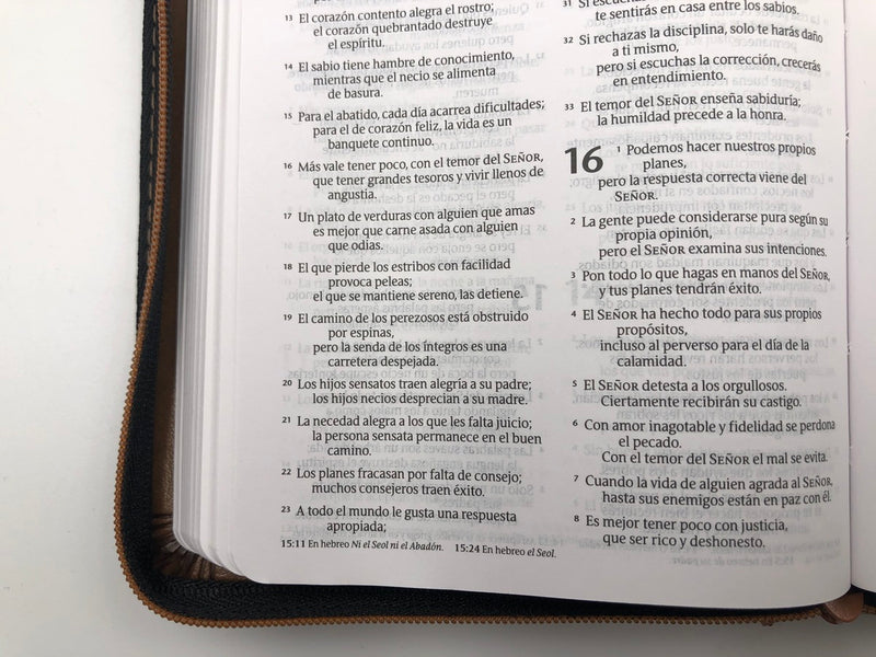Cargue la imagen en el visor de la galería, Santa Biblia NTV, Edición compacta con zíper (SentiPiel Café latte)
