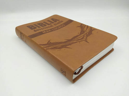 Biblia Devocional Diaria Max Lucado RVR 1960, café
