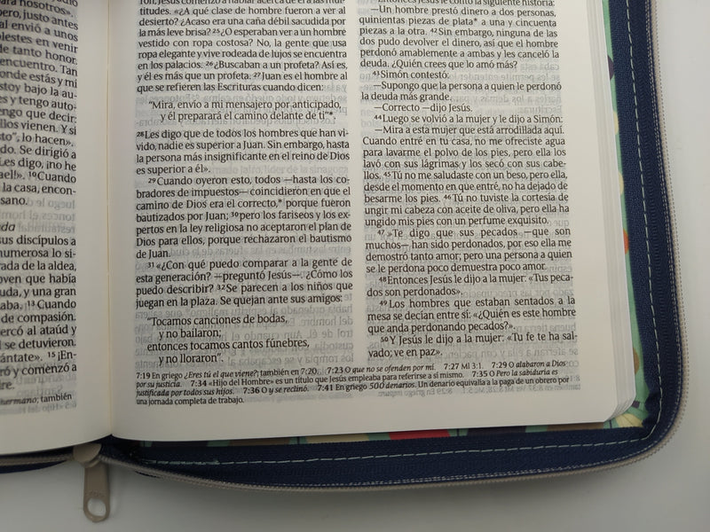 Cargue la imagen en el visor de la galería, Santa Biblia NTV, Edición zíper (Tela Hojas)
