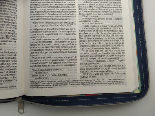 Santa Biblia NTV, Edición zíper (Tela Hojas)
