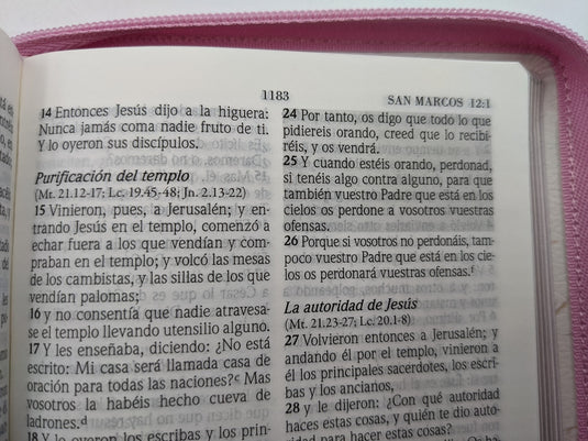 Biblia de Promesas para mujeres RVR 1960, cierre zíper, i/piel floral
