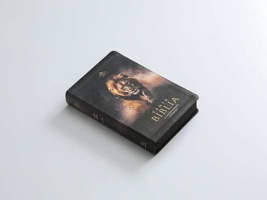 Biblia RVR 1960, Letra Súper Gigante, imitación piel León de Judá