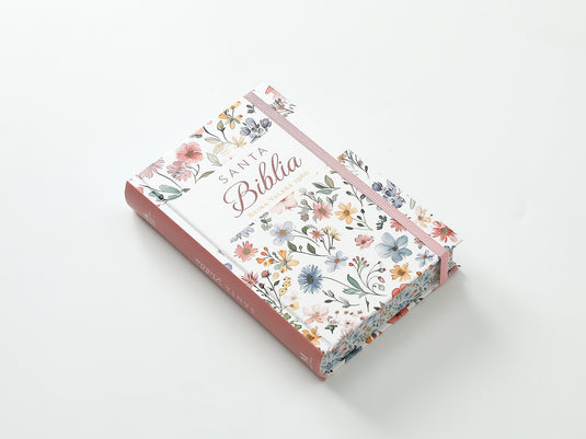 Biblia RVR 1960, Tamaño Manual, Letra Grande, tapa dura con elástico Primavera