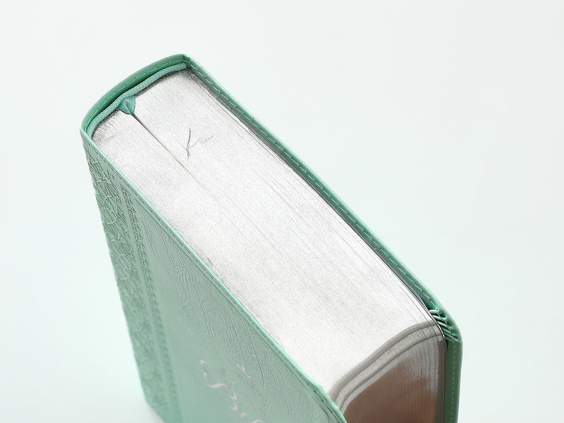 Cargue la imagen en el visor de la galería, Biblia RVR 1960, Tamaño portátil, Letra Grande, imitación piel menta
