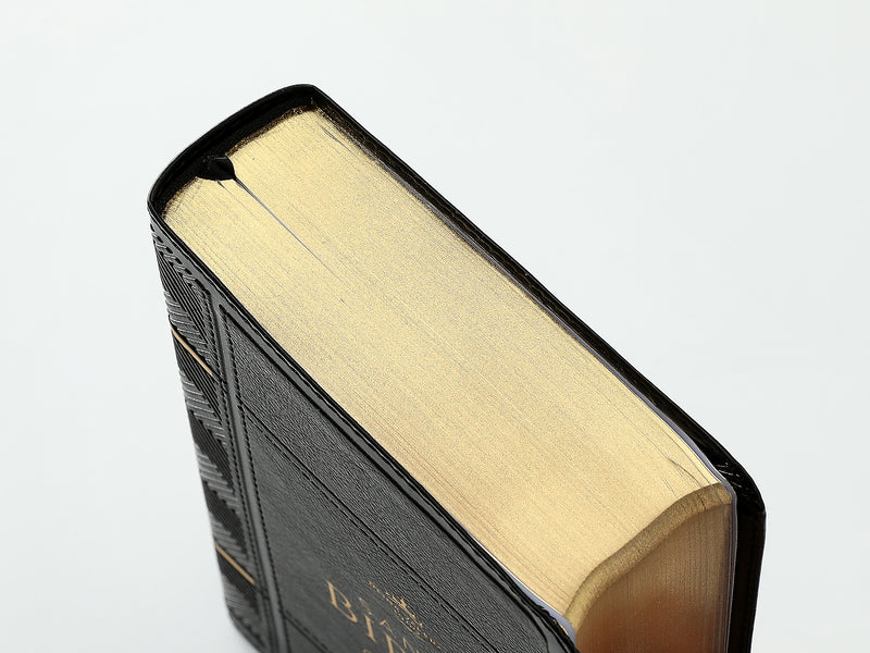 Cargue la imagen en el visor de la galería, Biblia RVR 1960, Tamaño portátil, Letra Grande, imitación piel negro
