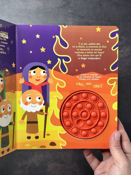 Aventuras bíblicas en el fuego. Libro POP-IT (Colección Lee y Juega)