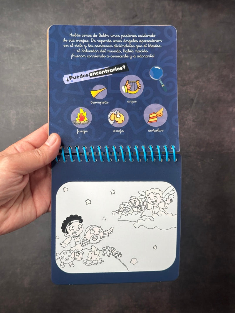 Cargue la imagen en el visor de la galería, La Verdadera Navidad- Pinta con Agua (Mi Biblia Sorpresa)
