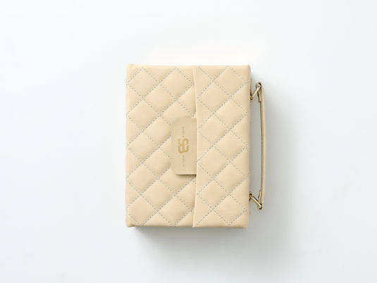 Biblia cartera RV1960 con broche magnético, imitación piel beige