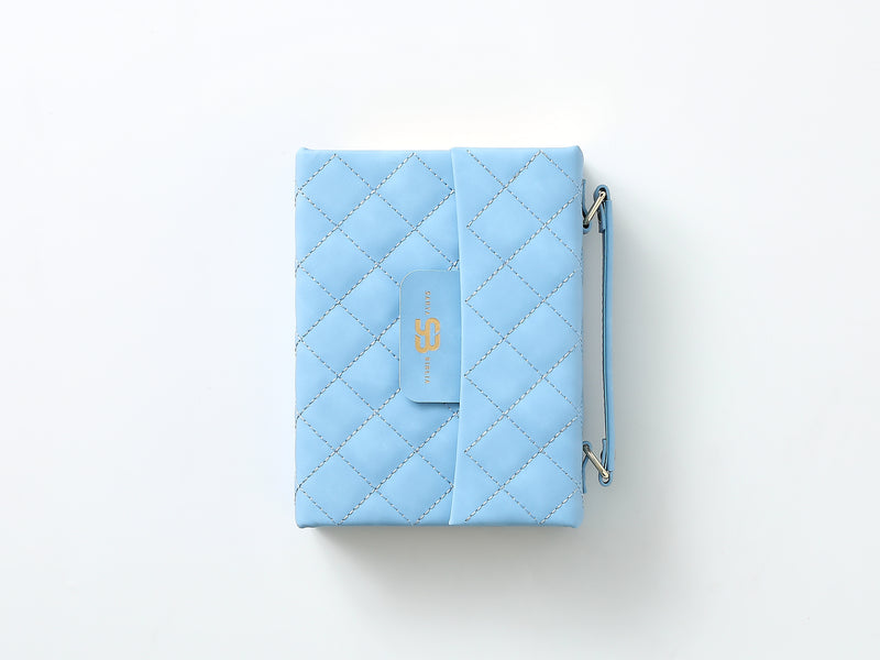 Cargue la imagen en el visor de la galería, Biblia cartera RV1960 con broche magnético, imitación piel celeste

