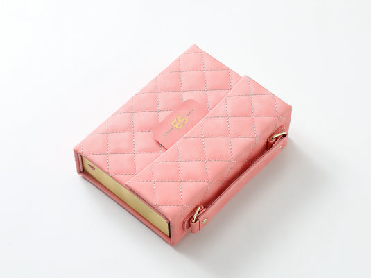 Biblia cartera RV1960 con broche magnético, imitación piel rosada