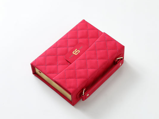 Biblia cartera RV1960 con broche magnético, imitación piel fucsia