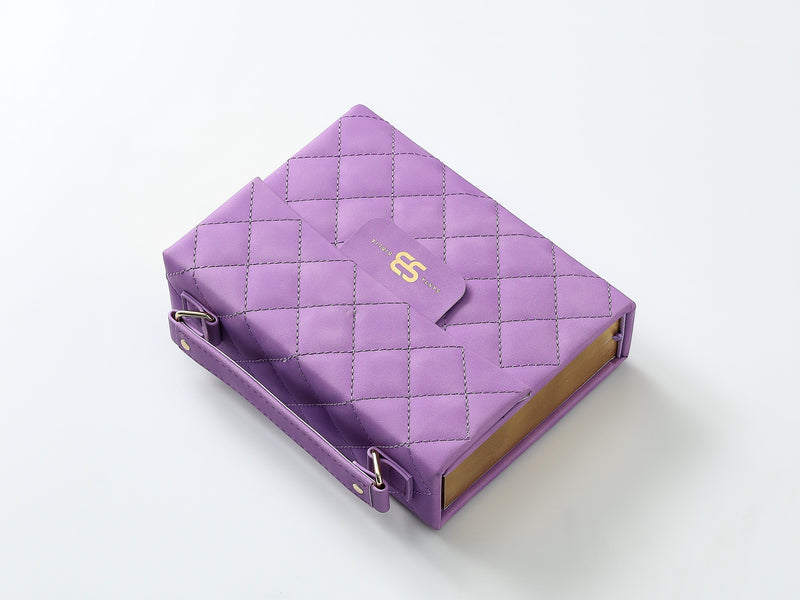 Cargue la imagen en el visor de la galería, Biblia cartera RV1960 con broche magnético, imitación piel lila
