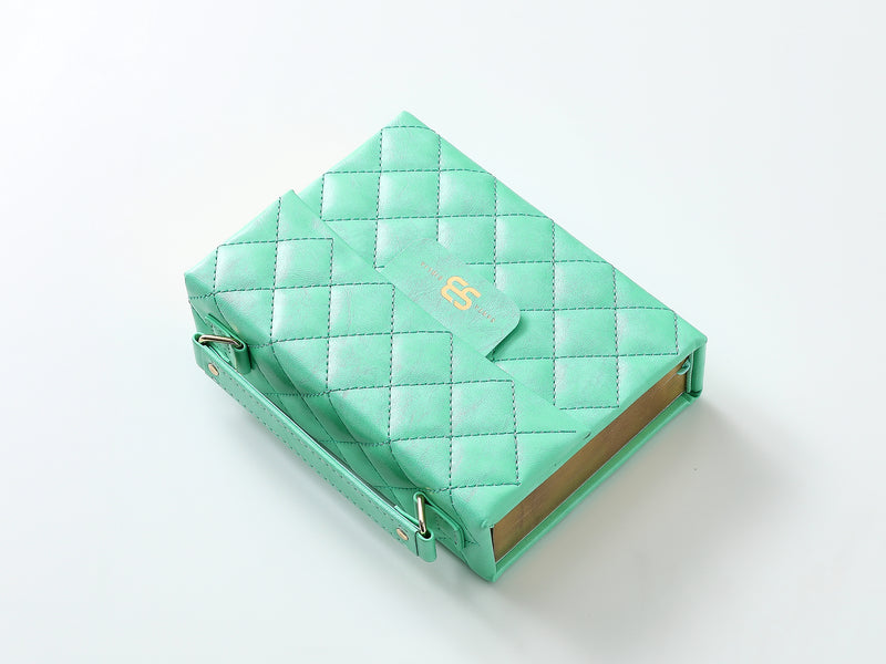 Cargue la imagen en el visor de la galería, Biblia cartera RV1960 con broche magnético, imitación piel verde menta
