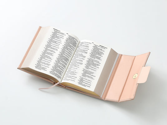 Biblia cartera RV1960 con broche magnético, imitación piel arena
