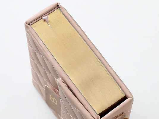 Biblia cartera RV1960 con broche magnético, imitación piel arena