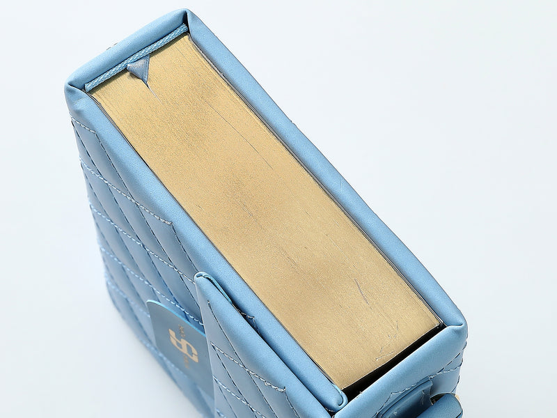 Cargue la imagen en el visor de la galería, Biblia cartera RV1960 con broche magnético, imitación piel celeste
