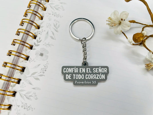 Llavero Confía en el Señor de todo corazón