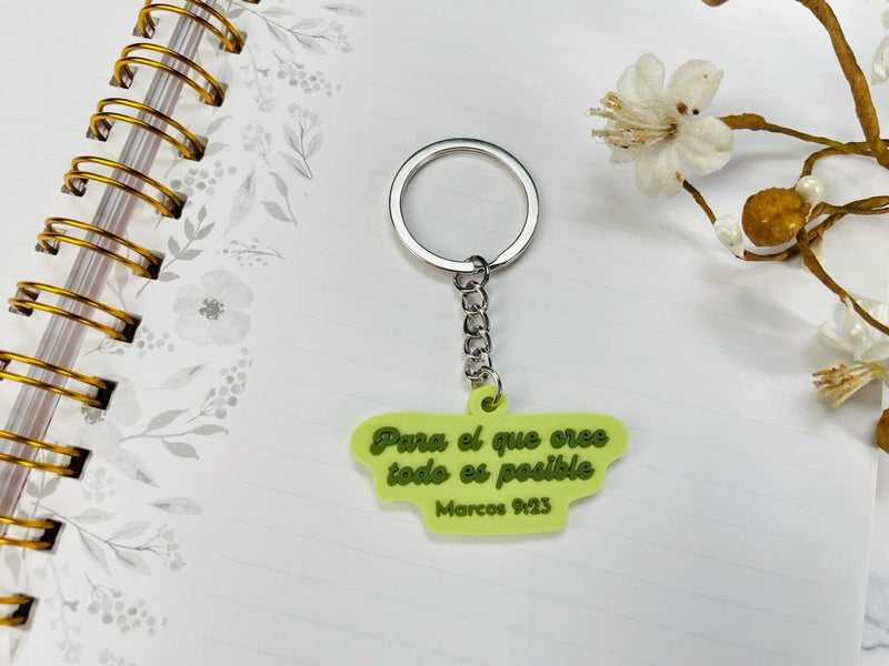 Cargue la imagen en el visor de la galería, Llavero Para el que cree todo es posible
