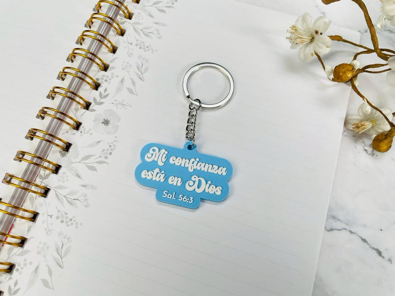 Cargue la imagen en el visor de la galería, Llavero Mi confianza está en Dios
