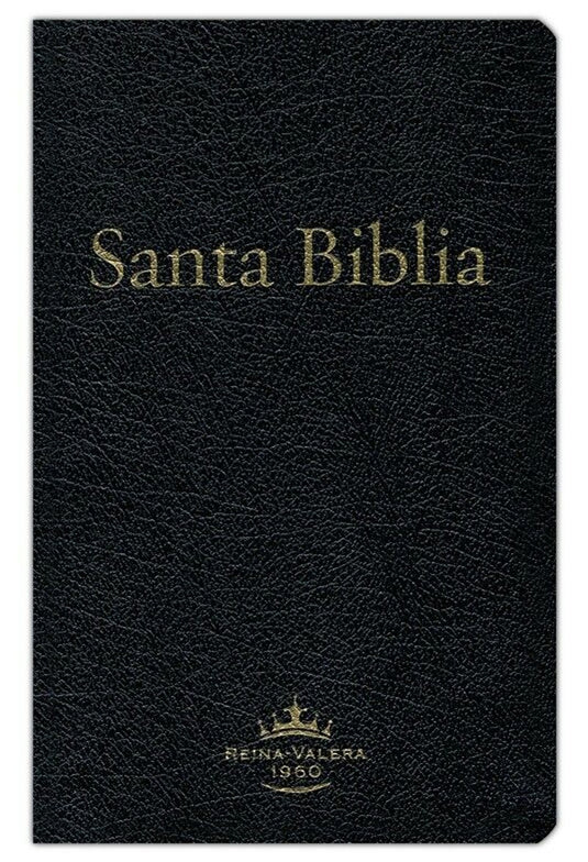 Biblia RVR 1960, Letra Gigante, Piel fabricada negra