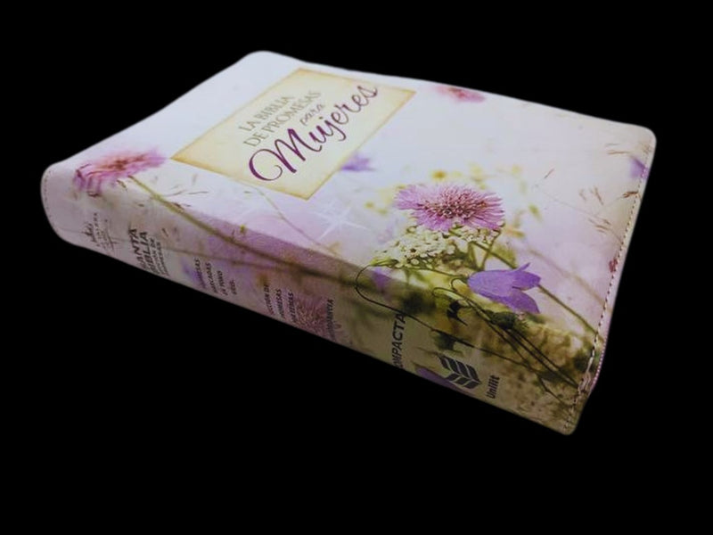 Cargue la imagen en el visor de la galería, Biblia de Promesas para mujeres RVR 1960, cierre zíper, i/piel floral
