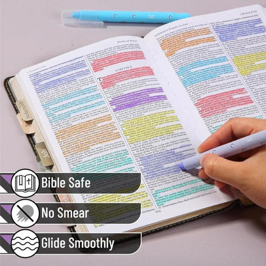 Paquete de 8 marcadores de gel para biblia Mr. Pen- Arcoíris
