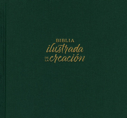 Biblia ilustrada de la creación RVR 1960, tela turquesa