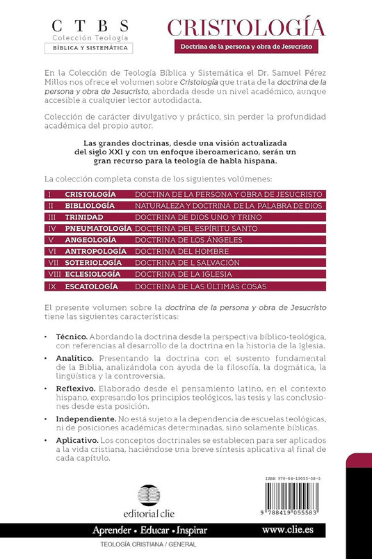 Cristología: Doctrina de la persona y obra de Jesucristo