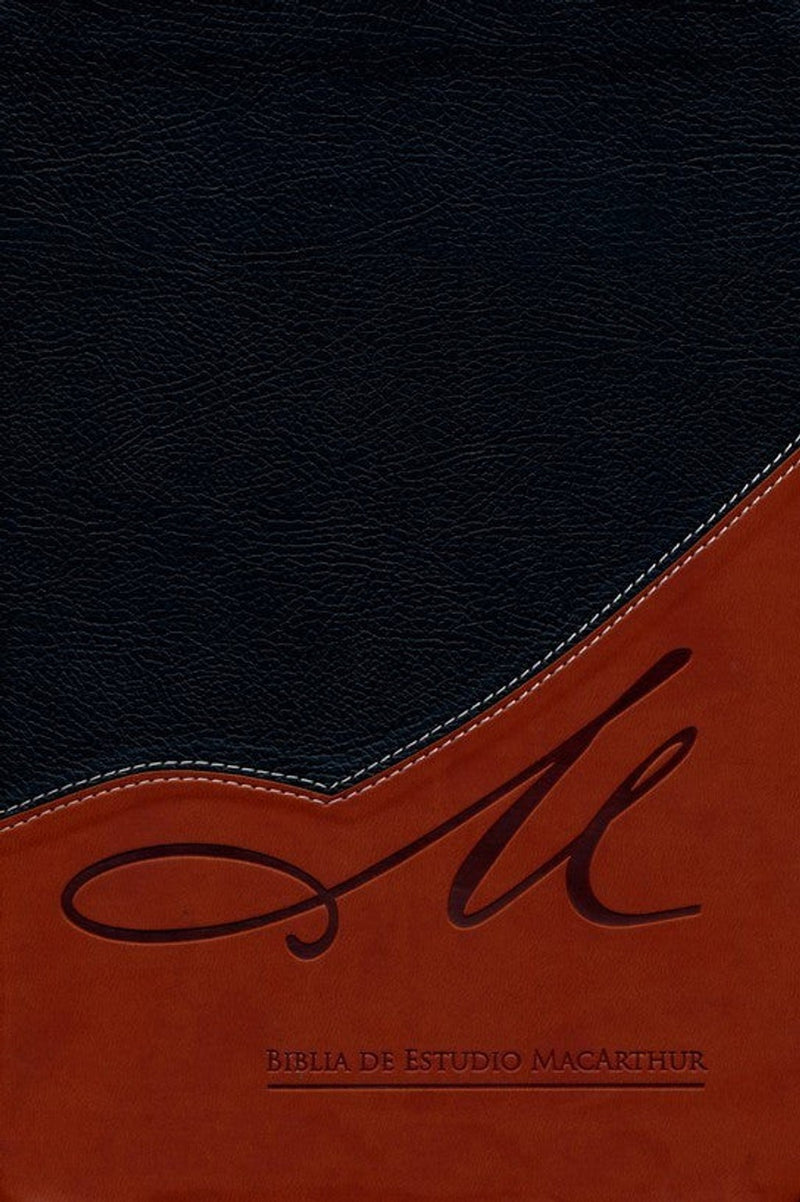 Cargue la imagen en el visor de la galería, Biblia de Estudio MacArthur RVR 1960, con Índice, imitación piel café
