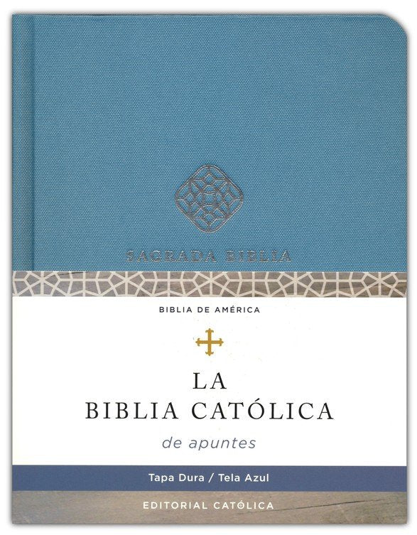 Cargue la imagen en el visor de la galería, Biblia Católica, Edición para Notas, Tapa dura/tela, Azul, Comfort Print
